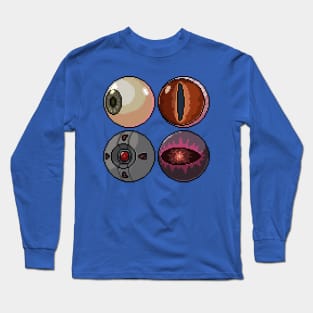 Pixel Isolated Eye Ball Long Sleeve T-Shirt